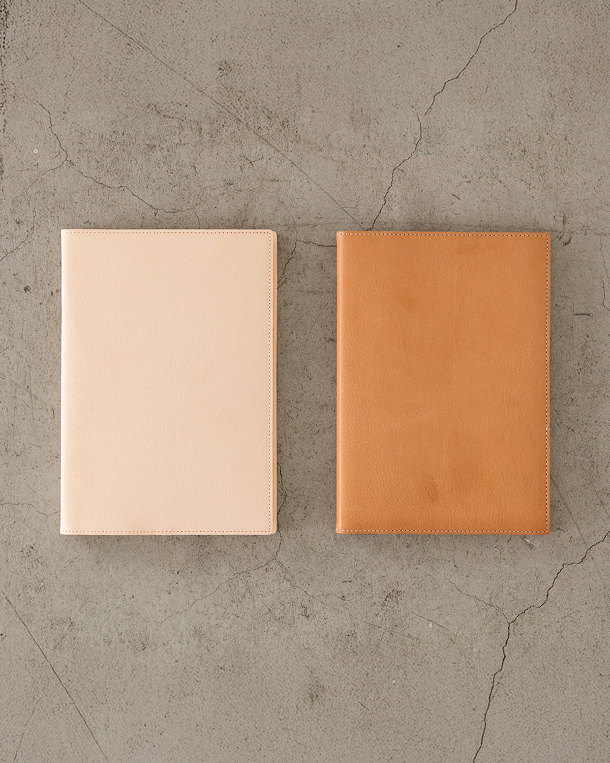 _MDノートカバーゴート経年変化/MD Notebook Cover Goat