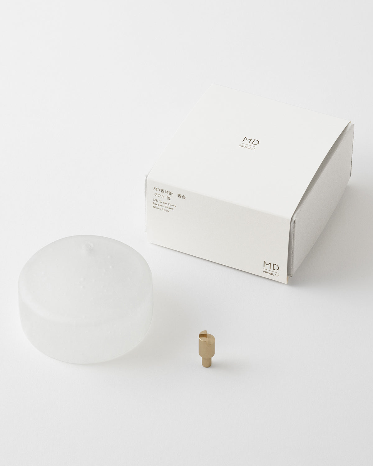 MD香時計 香台 ガラス 雪/ MD Scent Clock Incence Stand Glass Snow