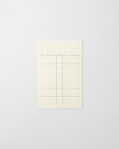 MDダイアリーシール月間ブロックフリー／MD Diary Sticker Free