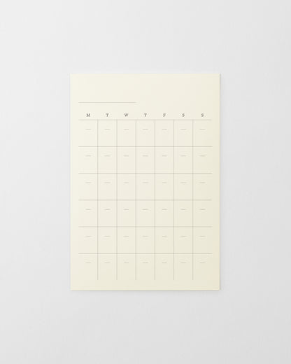 MDダイアリーシール月間ブロックフリー／MD Diary Sticker Free