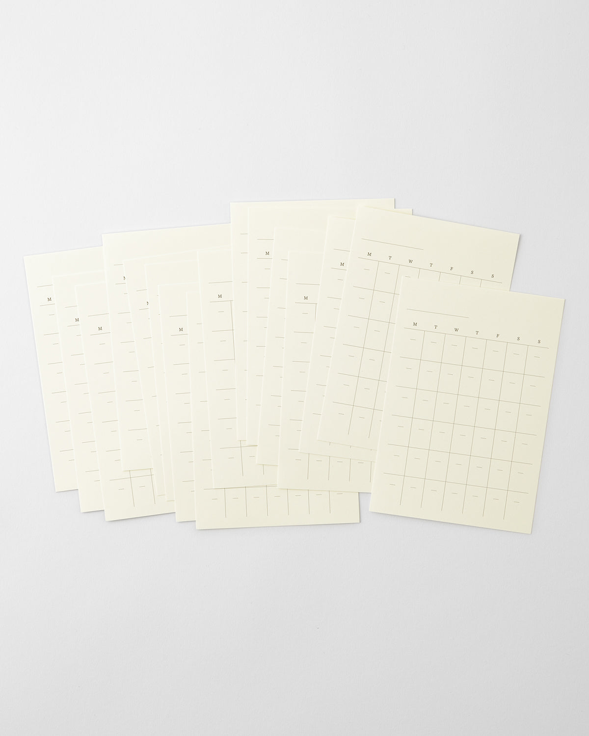 MDダイアリーシール月間ブロックフリー／MD Diary Sticker Free