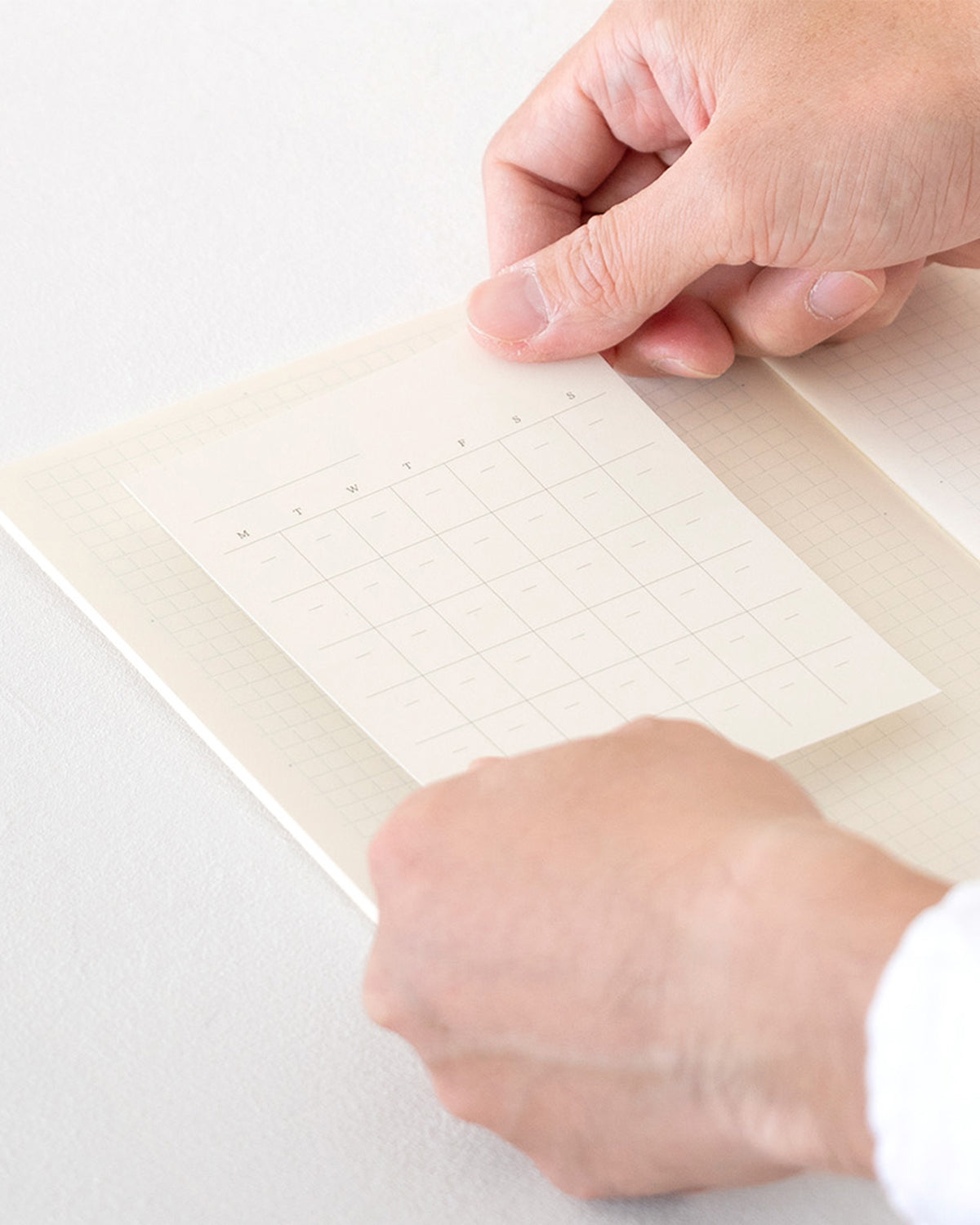 MDダイアリーシール月間ブロックフリー使用例／MD Diary Sticker Free