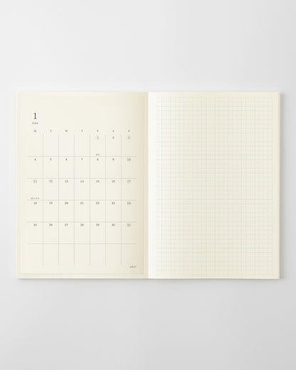 LサイズをMDノート A5に貼っています//Example: L-size pasted onto the MD Notebook A5