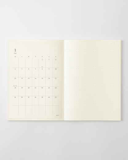 LサイズをMDノート A5に貼っています//Example: L-size pasted onto the MD Notebook A5