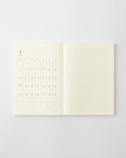 SサイズをMDノート文庫に貼っています//Example: S-size pasted onto the MD Notebook A6