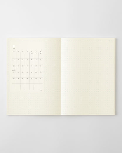 SサイズをMDノート A5に貼っています//Example: S-size pasted onto the MD Notebook A5