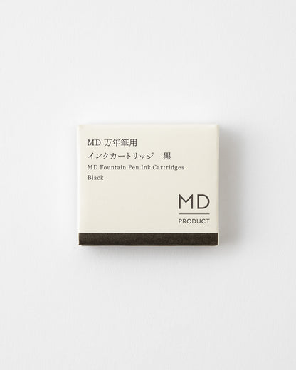 MD万年筆用インクカートリッジ 黒／MD Fountain Pen Ink Cartridges Black