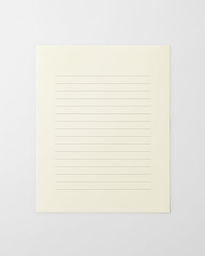 MD用紙便箋横罫／MD PAPER Letter Pad Horizontal Ruled Lines