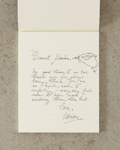 MD用紙便箋横罫／MD PAPER Letter Pad Horizontal Ruled Lines