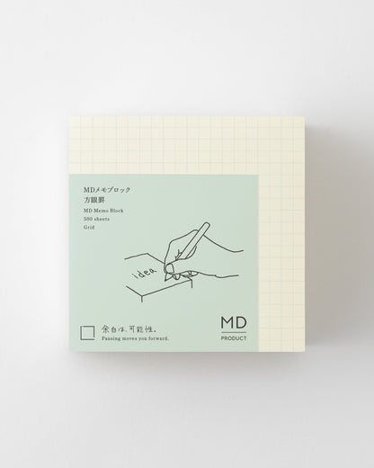MDブロックメモ方眼罫／MD Memo Block 500 Sheets Grid