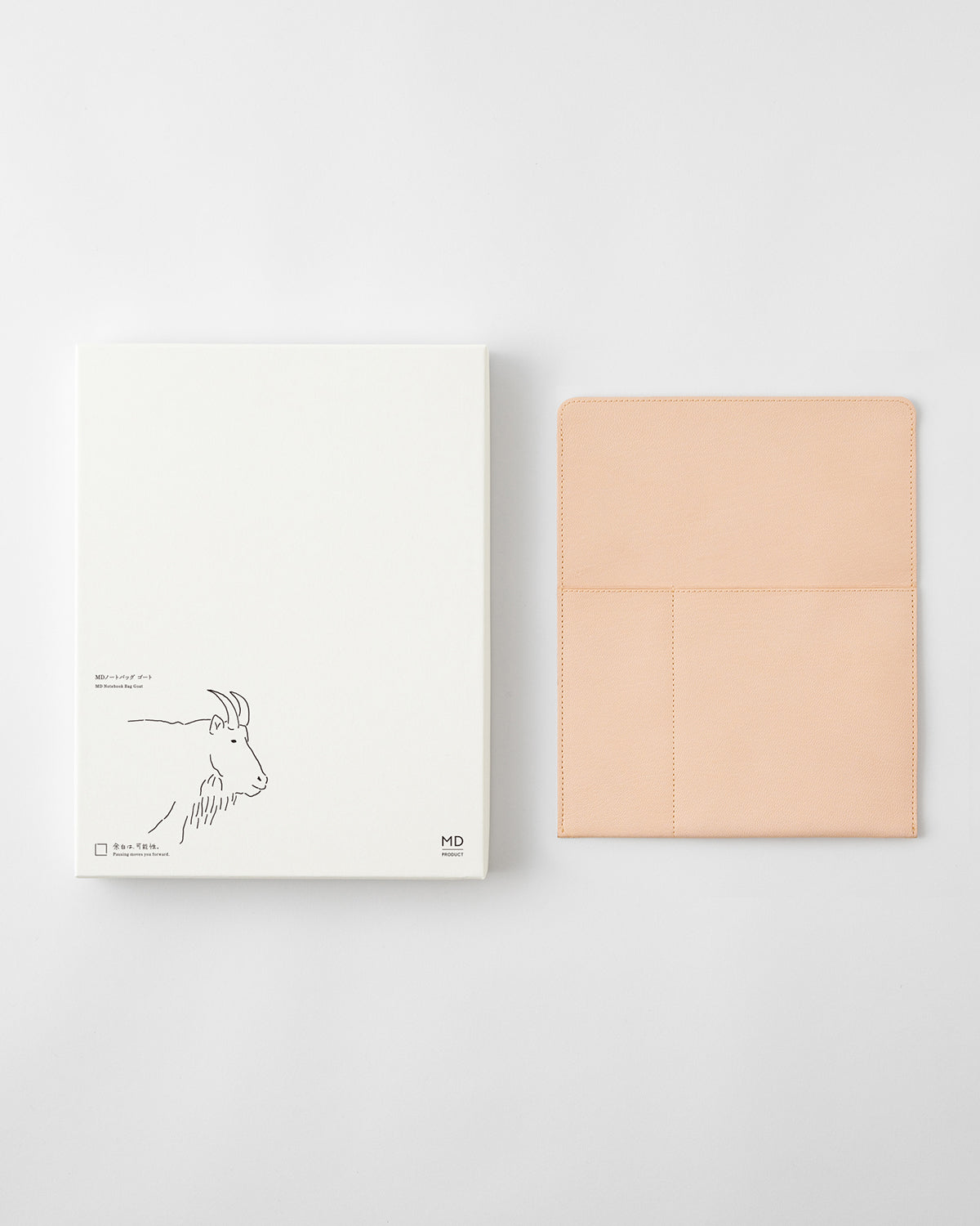 MDノートケース・バッグ 本革ゴートヌメ 縦型［A5］／MD Notebook Cace Goat  A5