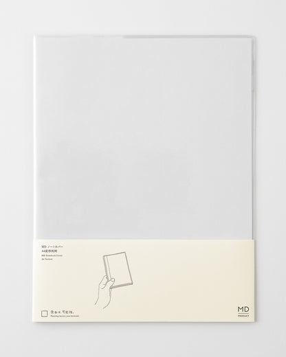 MDノート透明カバーA4変形判用／MD Notebook Cover Clear  A4 Variant