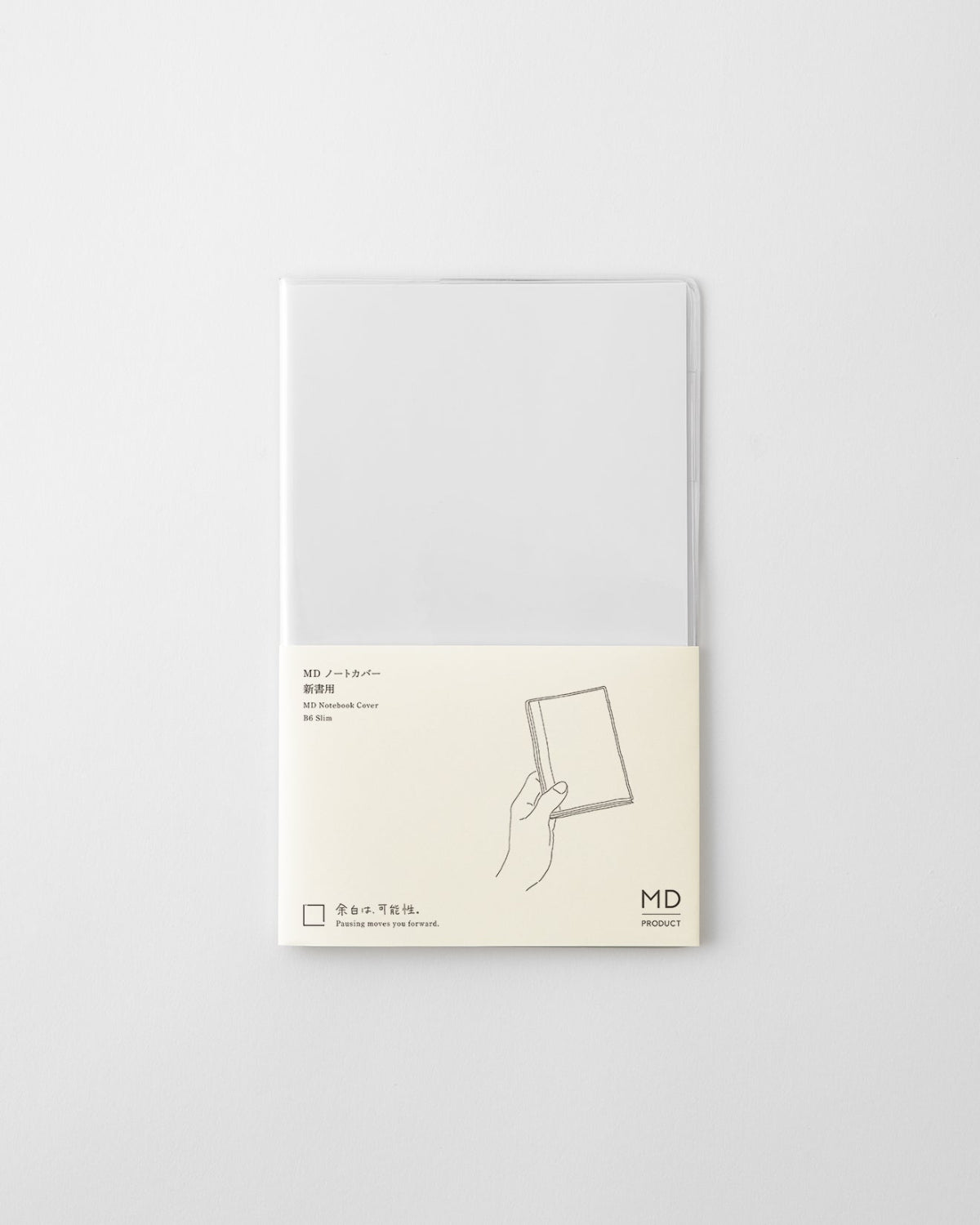MDノート透明カバー新書用／MD Notebook Cover B6 Slim
