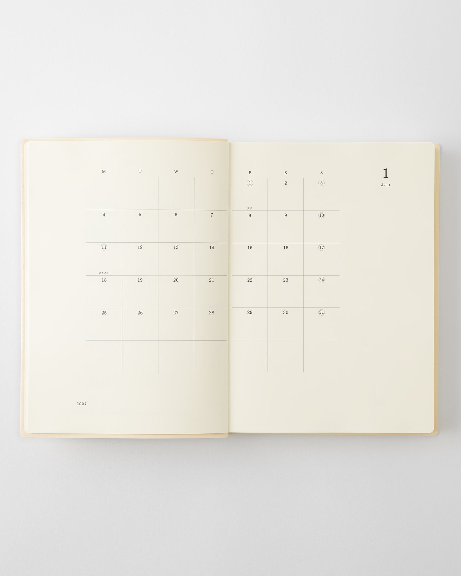 MD Notebook Diary 1 Day 1 Page 2027 - A5