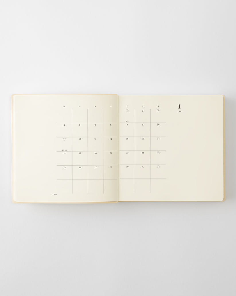 MD Notebook Diary 1 Day 1 Page 2027 - A5 Square