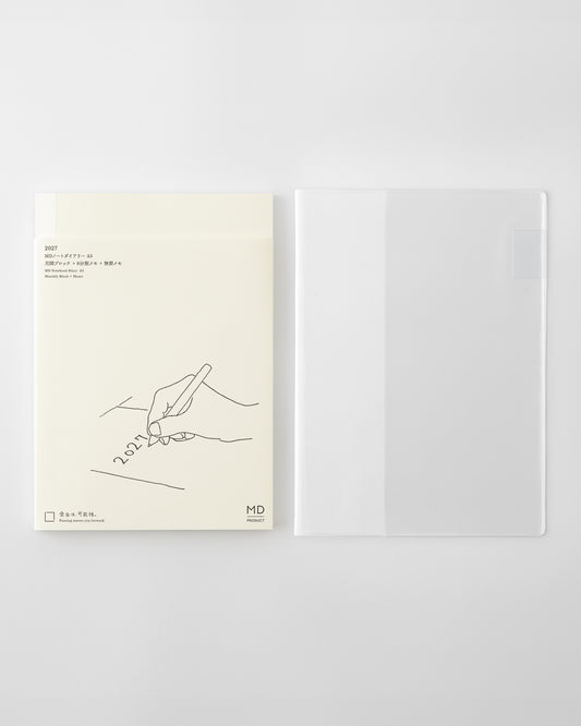 _MDノートダイアリー&専用透明カバー［A5］//MD Notebook Diary & Clear Cover [A5]