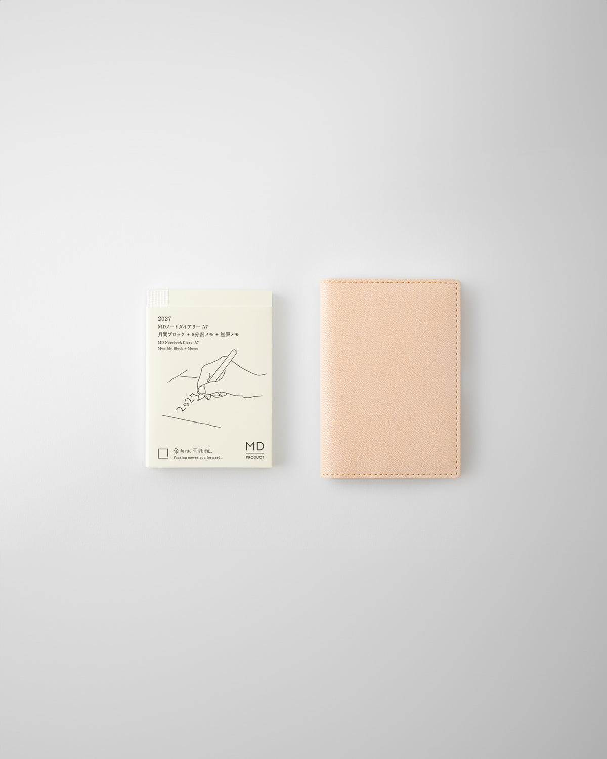 MD Notebook Diary & Goat Leather Cover [A7]