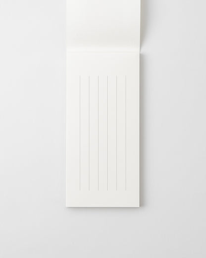MD用紙コットン一筆箋／MD PAPER Cotton Letter Pad Vertical Ruled Lines