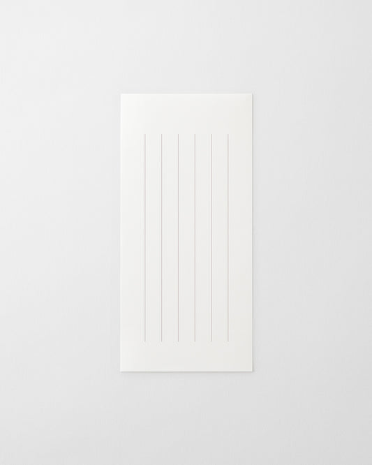 MD用紙コットン一筆箋／MD PAPER Cotton Letter Pad Vertical Ruled Lines