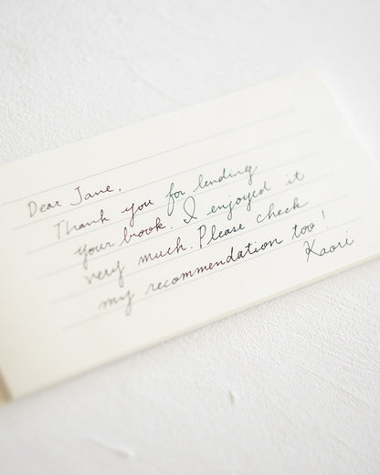 MD用紙コットン一筆箋／MD PAPER Cotton Letter Pad Vertical Ruled Lines