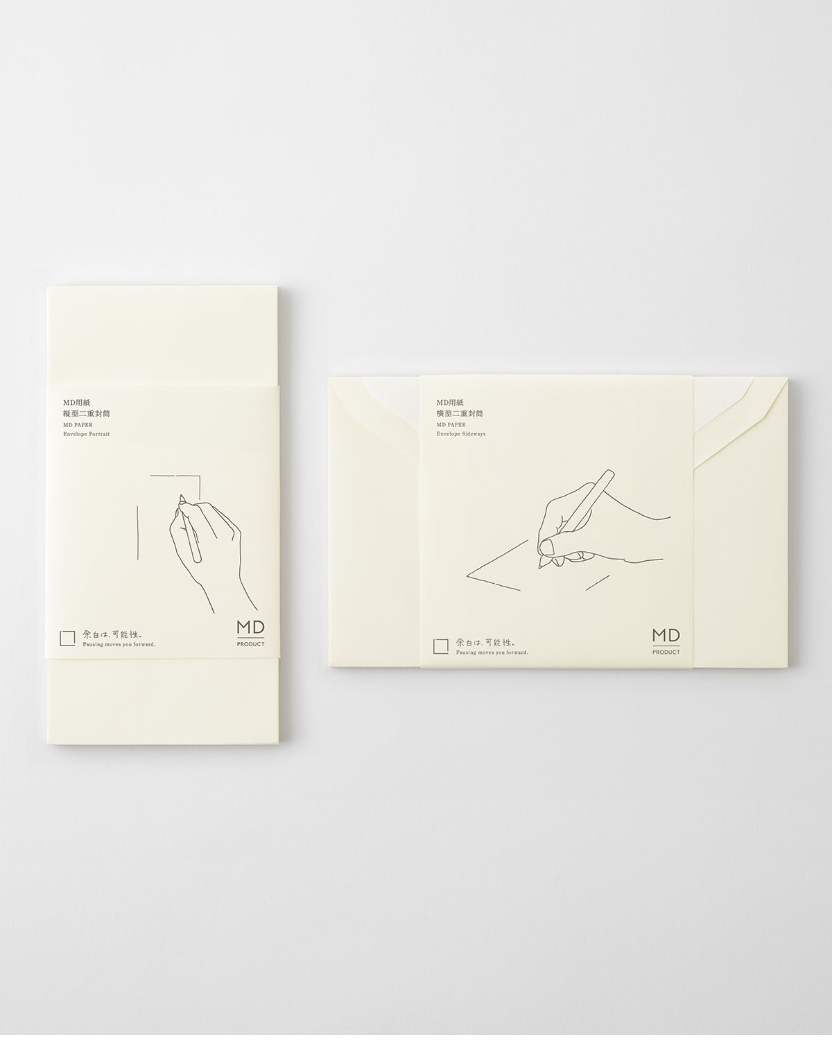 MD用紙縦型二重封筒・横型二重封筒／MD PAPER Envelope