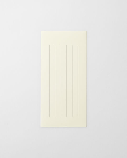 MD用紙一筆箋／MD PAPER Letter Pad Vertical Ruled Lines