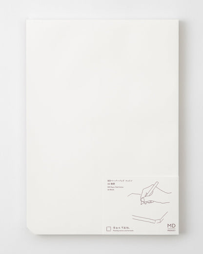 MDペーパーパッドコットン［A4サイズ］無罫／MD Paper Pad Cotton A4 Blank