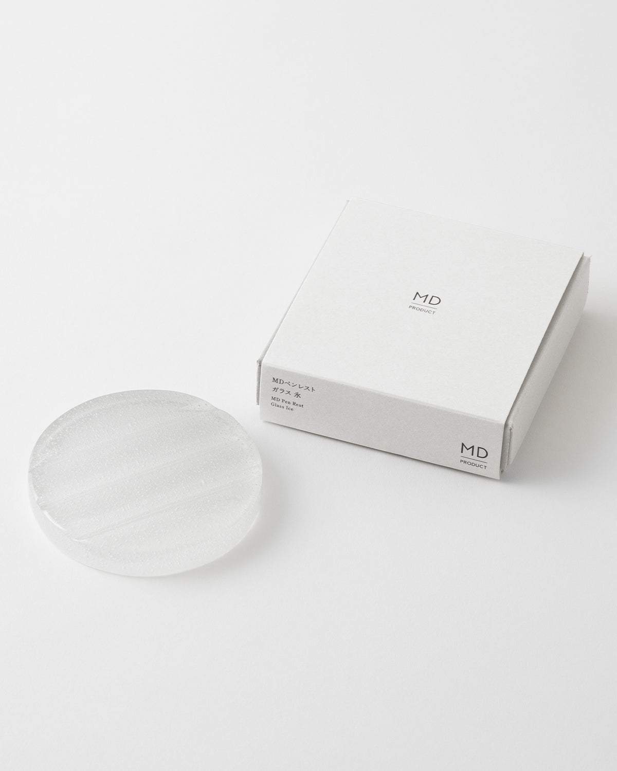 MDペンレスト ガラス 雪／MD Pen Rest Glass Snow