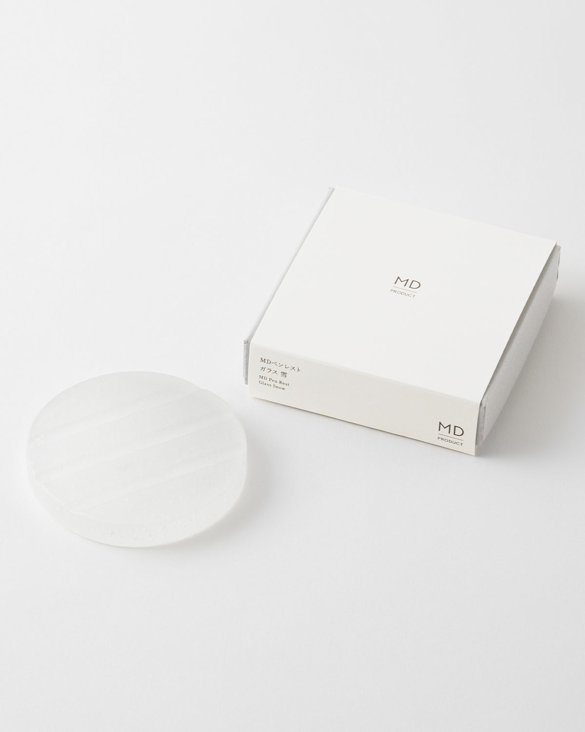 MDペンレスト ガラス 雪／MD Pen Rest Glass Snow