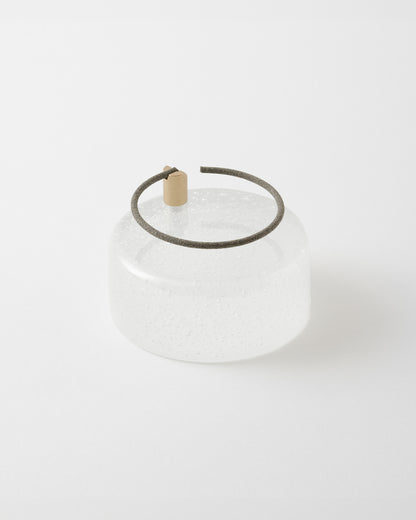 MD香時計 香台 ガラス 氷／ MD Scent Clock Incence Stand Glass Ice
