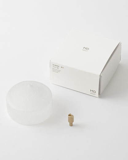 MD香時計 香台 ガラス 雪／ MD Scent Clock Incence Stand Glass Snow