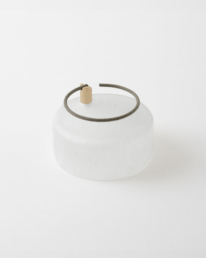 MD香時計 香台 ガラス 雪／ MD Scent Clock Incence Stand Glass Snow