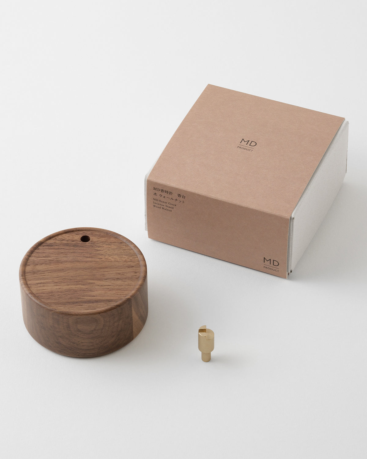 MD香時計 香台 木 ウォールナット／ MD Scent Clock Incence Stand Wood Walnut