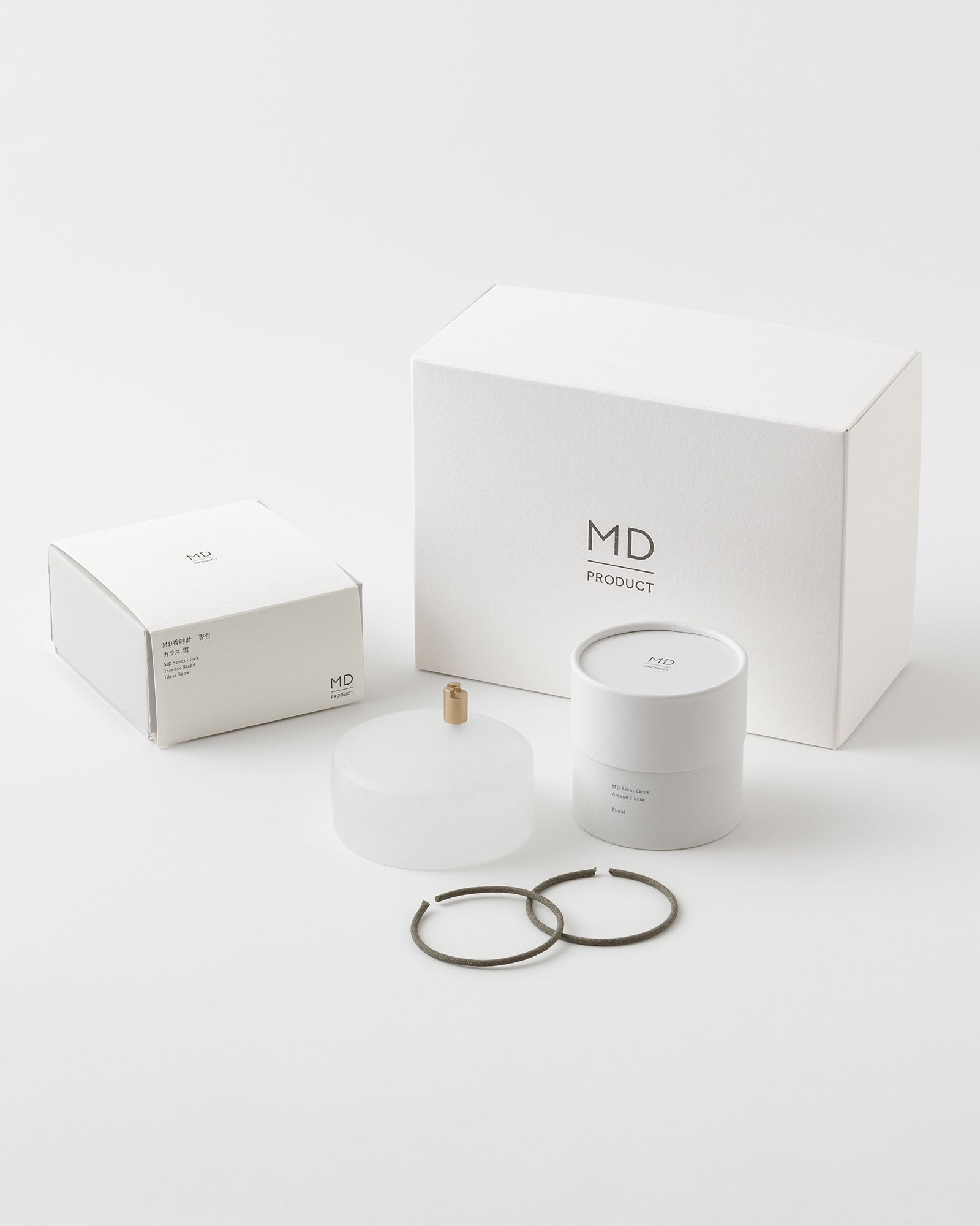 MD香時計セット［ガラス］ギフトボックス付