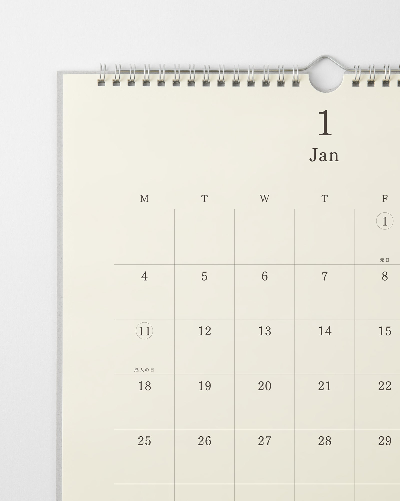 _MD壁掛カレンダー鉛筆付//MD Wall Calendar + MD Pencil