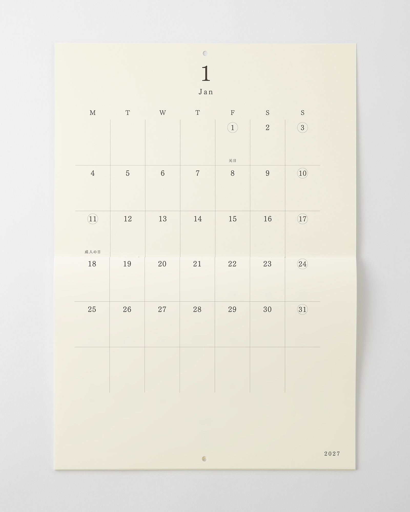 _MD壁掛カレンダー//MD Wall Calendar