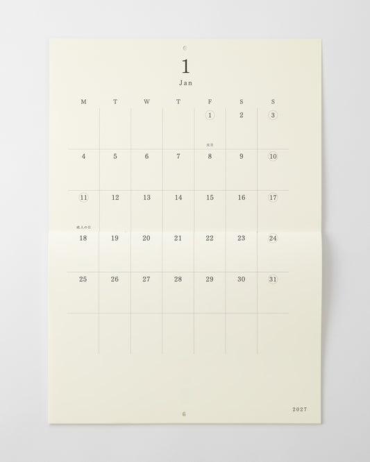 _MD壁掛カレンダー//MD Wall Calendar